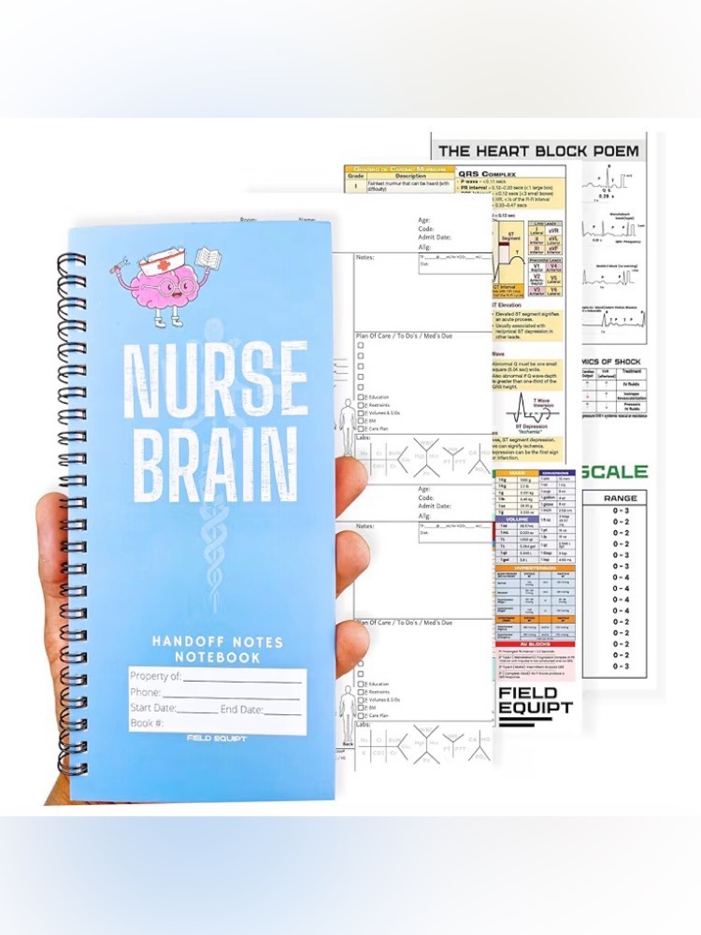 Nurse Notebook with Medical Reference Tables